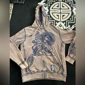 Vintage Ecko Unlimited zip up hoodie Size XL USED